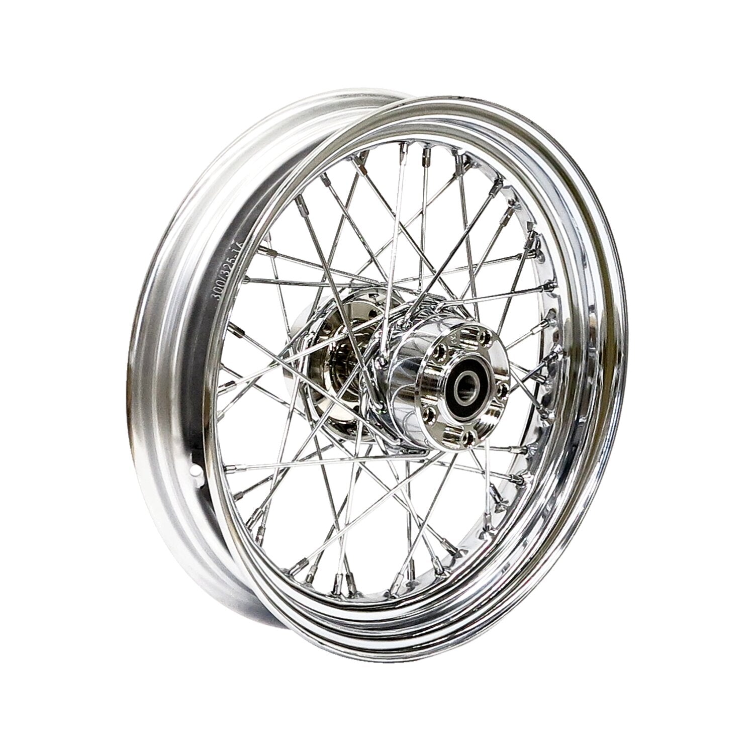 MCS 3.00 x 16 rear wheel 40 spokes chrome