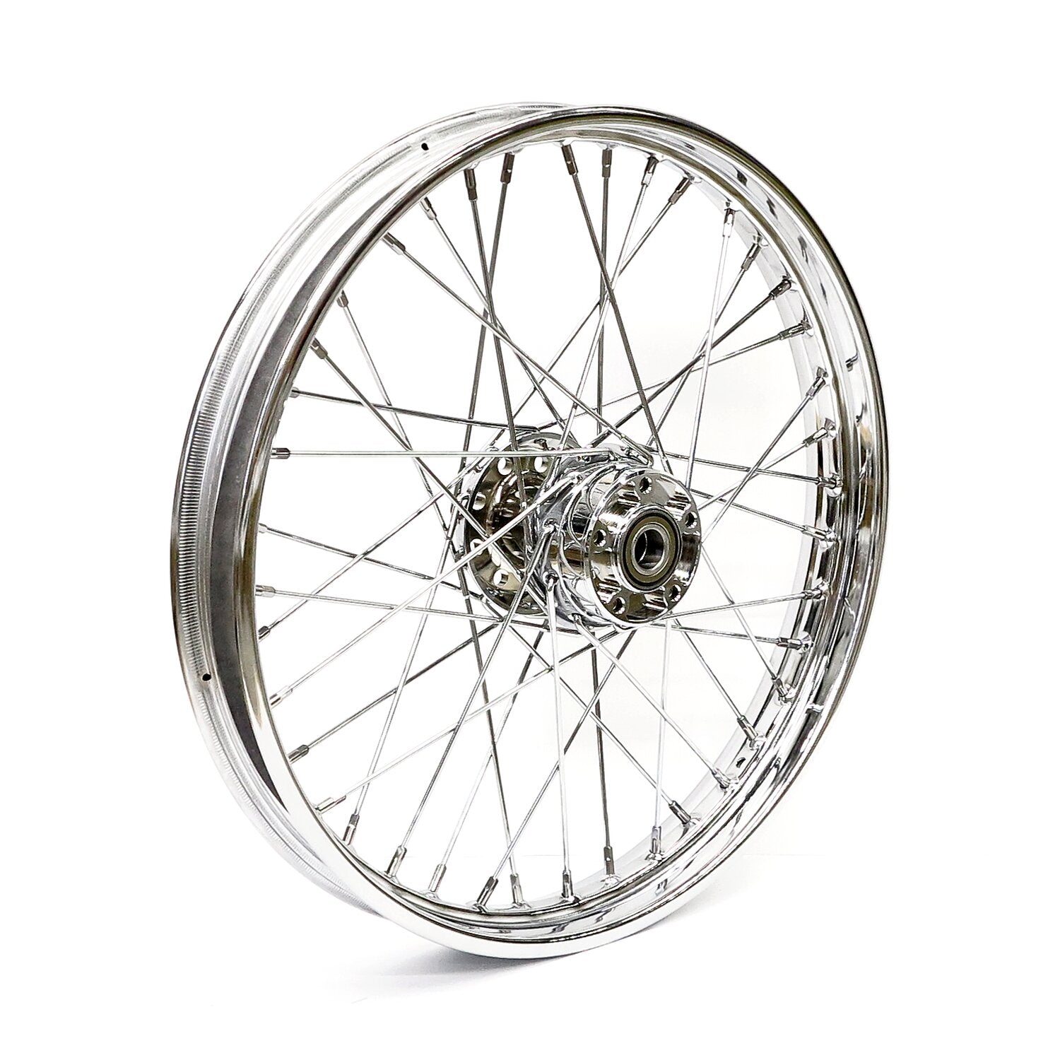 MCS 2.15 x 21 front wheel 40 spokes chrome