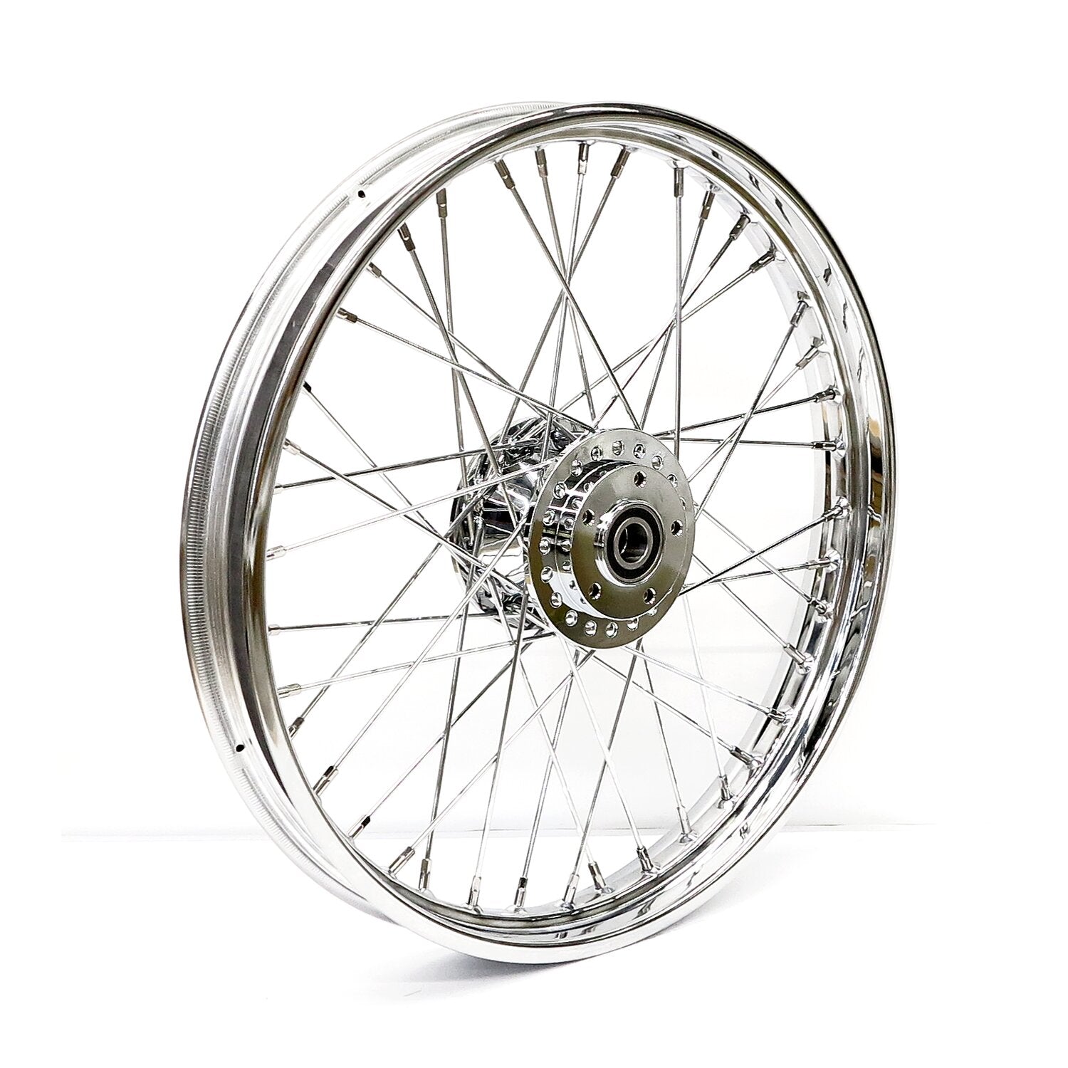 MCS 2.15 x 21 front wheel 40 spokes chrome