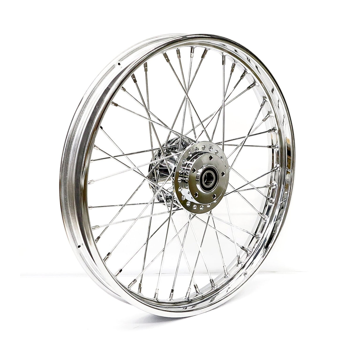 MCS 2.15 x 21 front wheel 40 spokes chrome