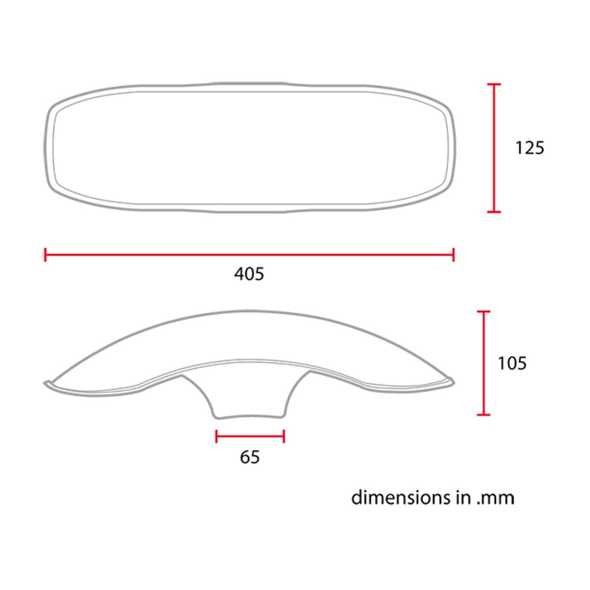 C-Racer universal 17/18" front fender No2 S