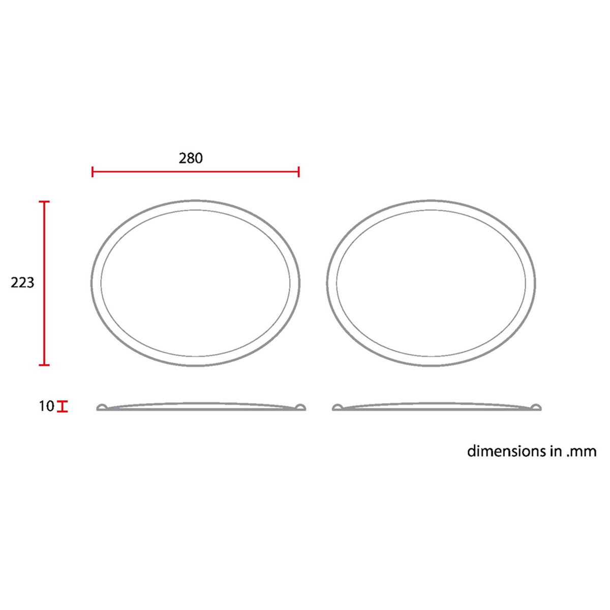 C-Racer Vintage Racing Oval side number plates