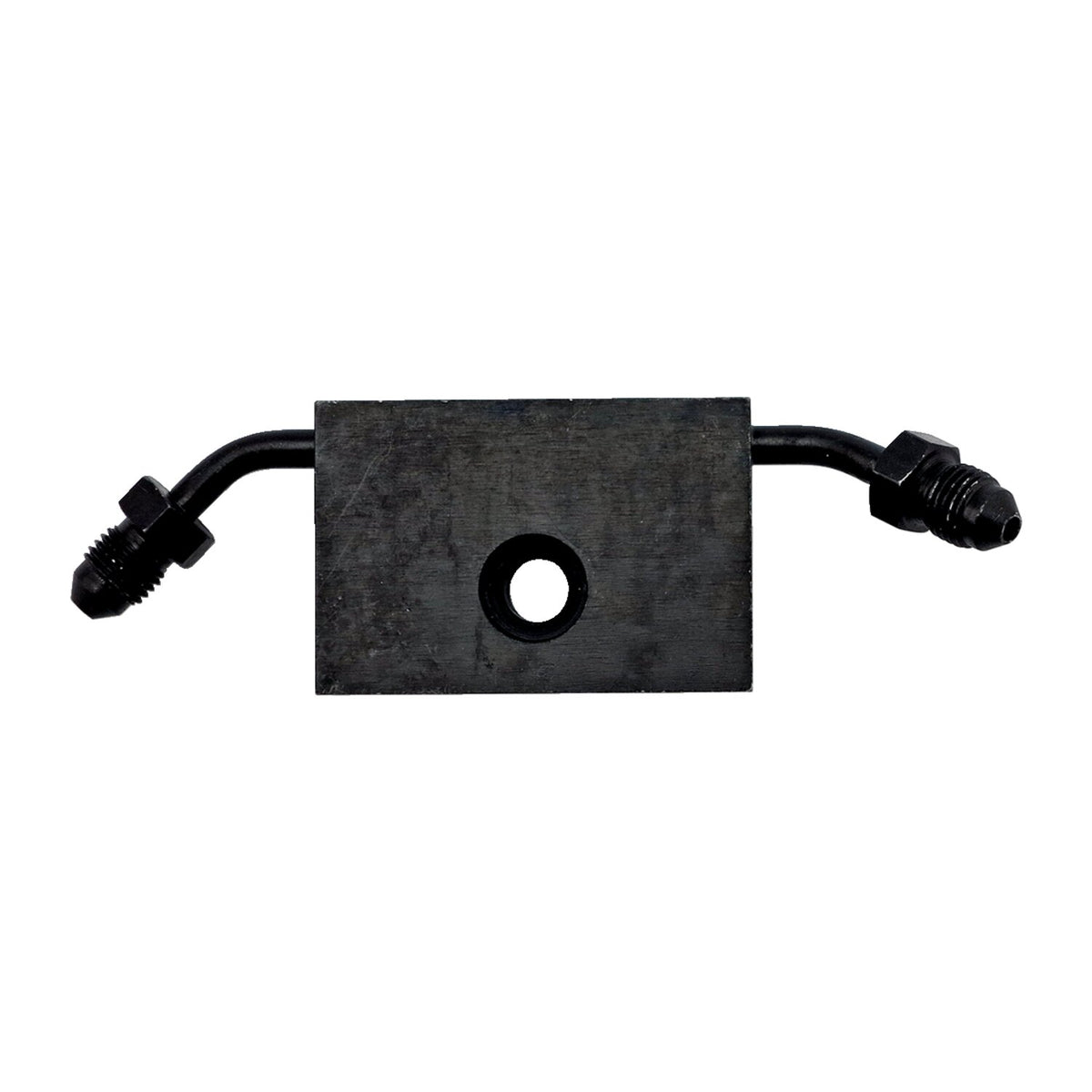 Goodridge ABS adapter front - Black plated carbon steel