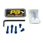 Pro Bolt Aluminium Fuel Cap Kit Blue