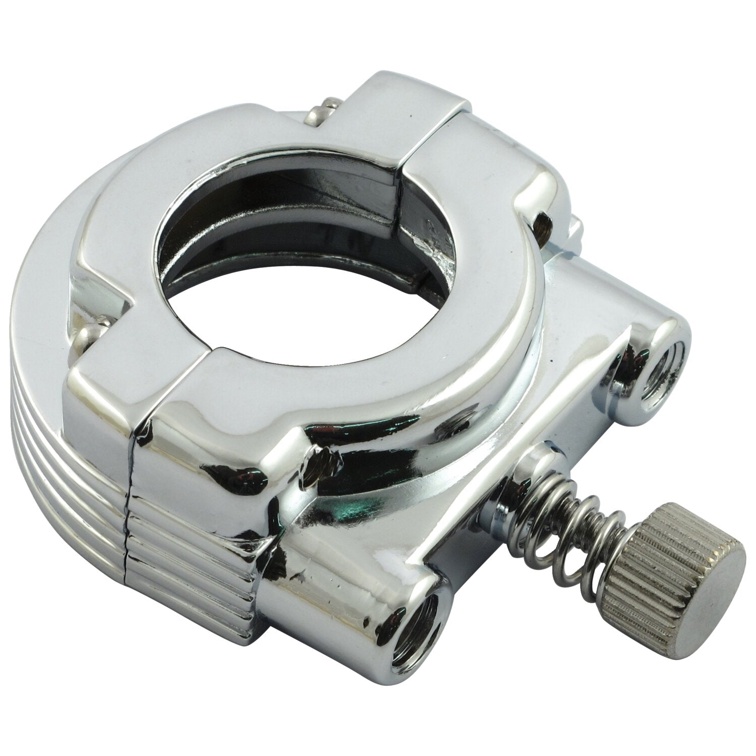 MCS Throttle clamp set dual cable - Chrome