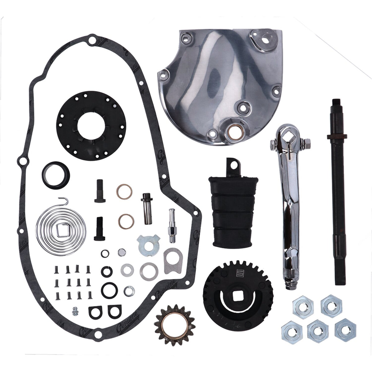 MCS Sportster kick start kit polished