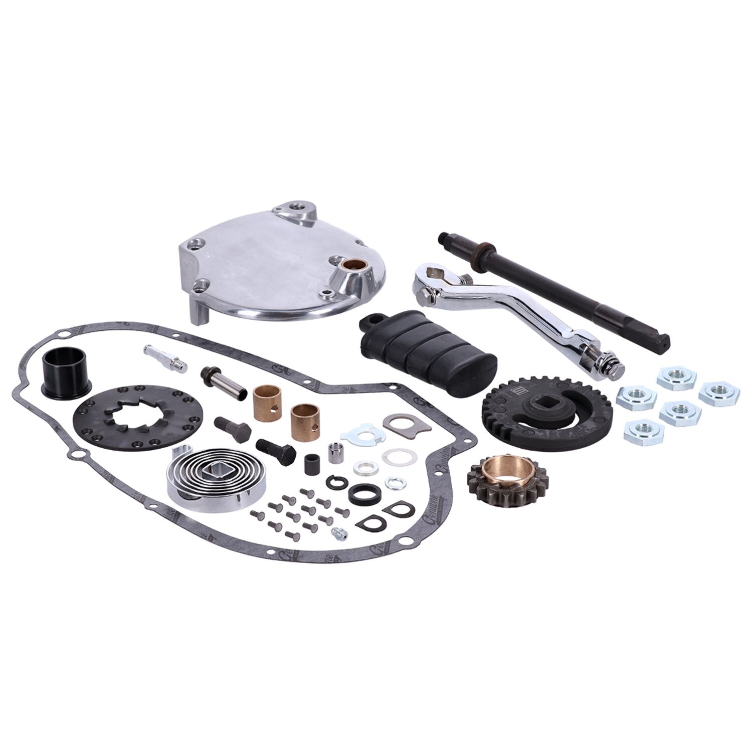 MCS Sportster kick start kit polished