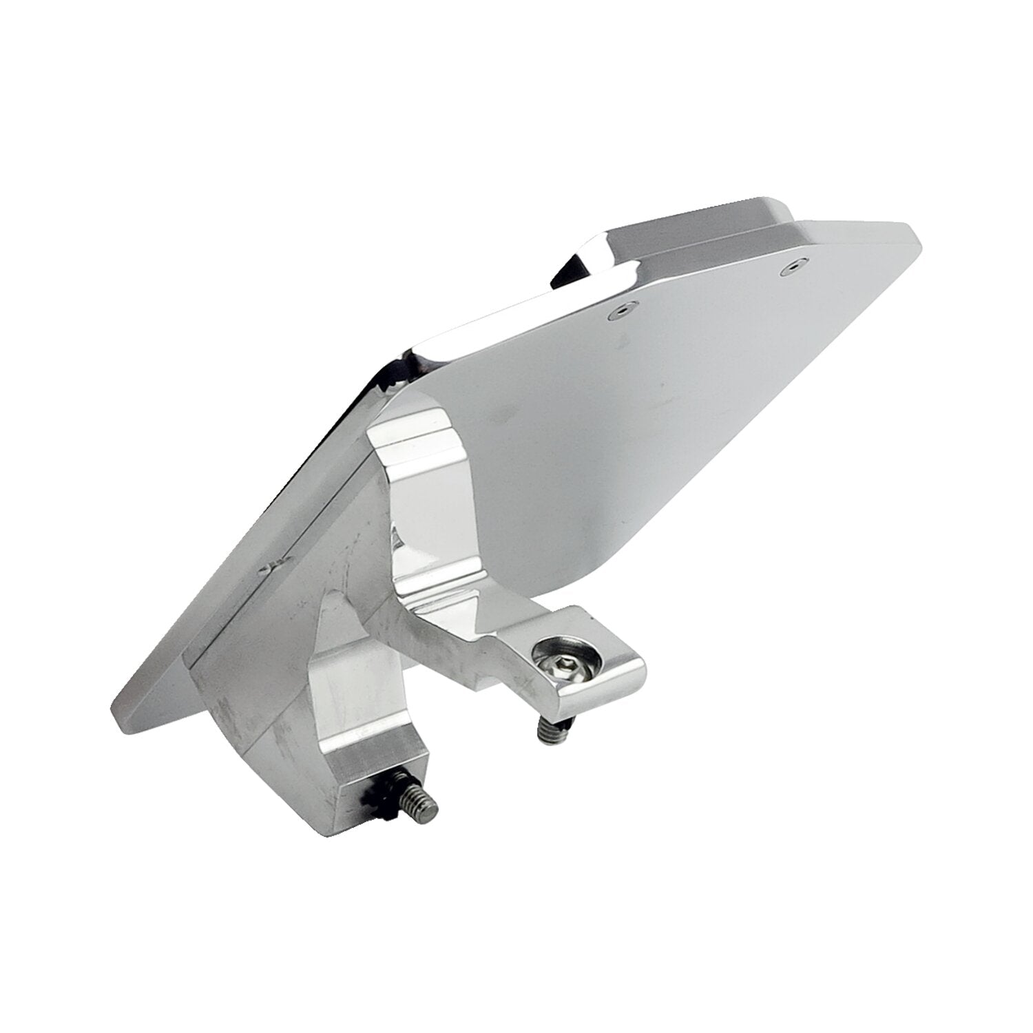 CPV License plate bracket kit swing - Polished - Germany