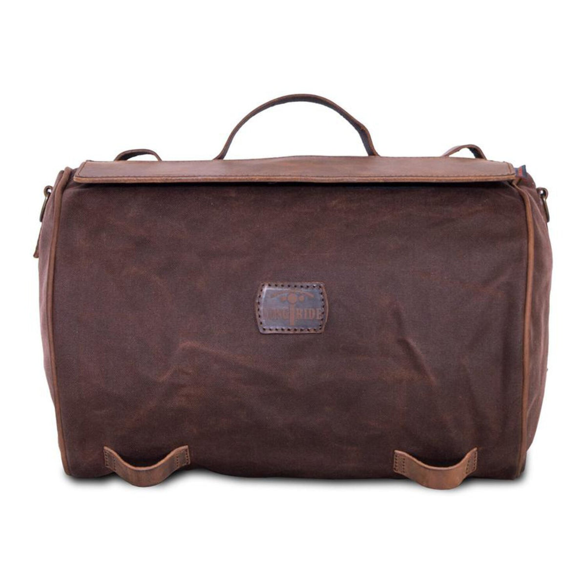 LongRide roll bag waxed cotton narrow - Brown wax