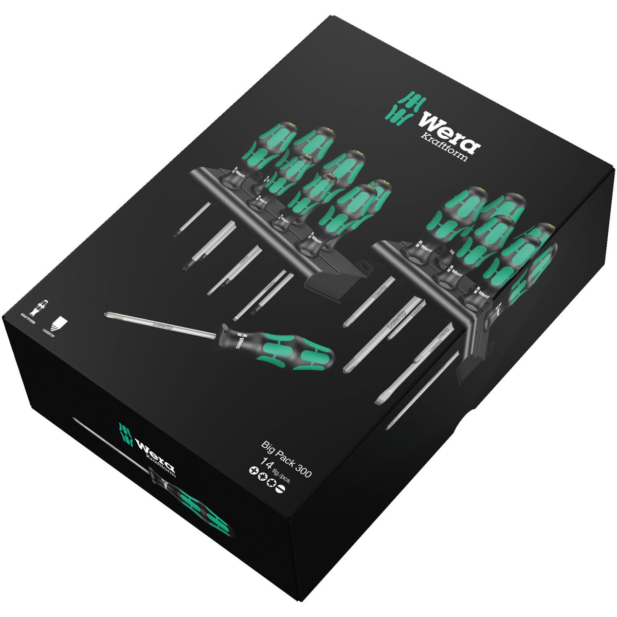 Wera screwdriver set 14 pcs - Kraftform 300 plus big pack