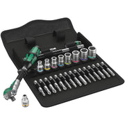 Wera Zyklop ratchet kit 28 pcs - 1/4" drive US Sizes