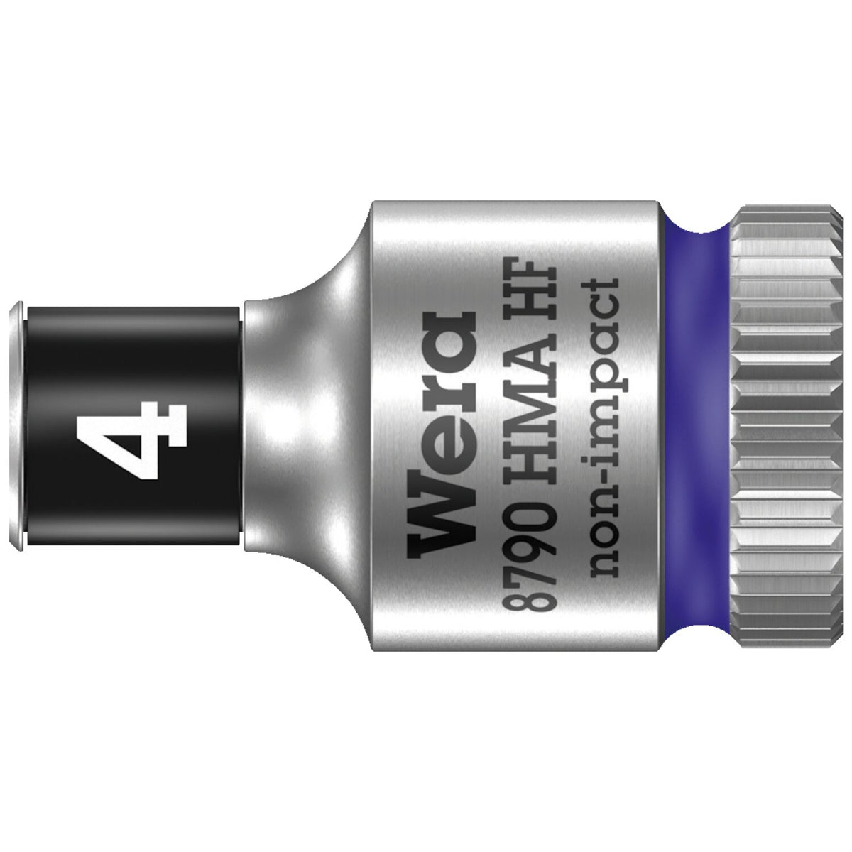 Wera Zyklop 1/4" socket with holding function - Metric 4.0