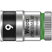 Wera Zyklop 1/4" socket with holding function - Metric 9.0