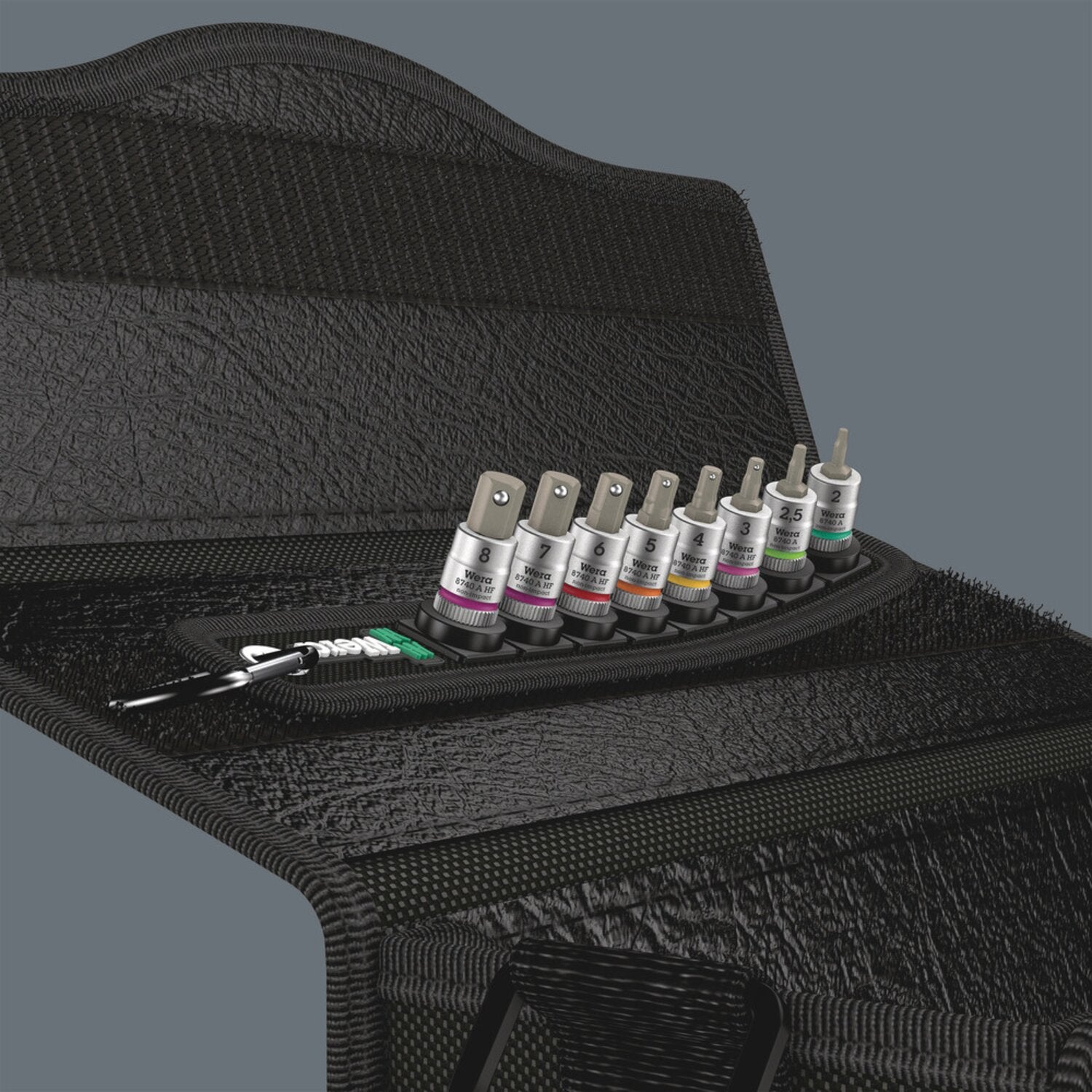 Wera socket belt with 1/4" drive Hex sockets - Metric