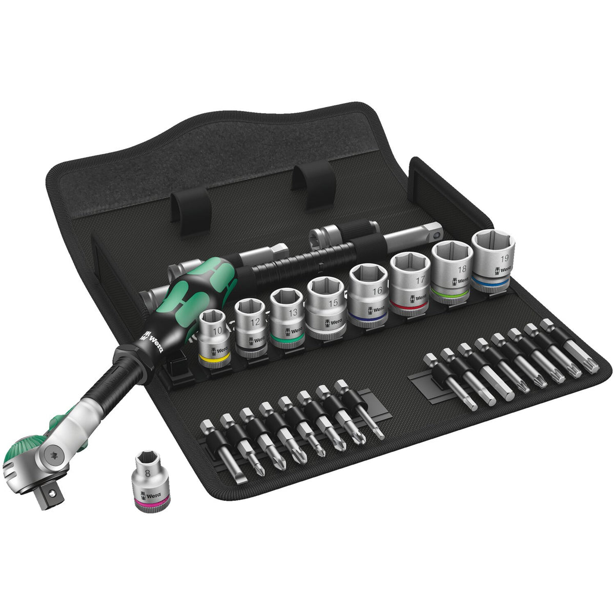 Wera Zyklop ratchet kit 29 pcs - 3/8" drive Metric sizes
