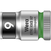 Wera Zyklop 3/8" socket with holding function - Metric 9.0