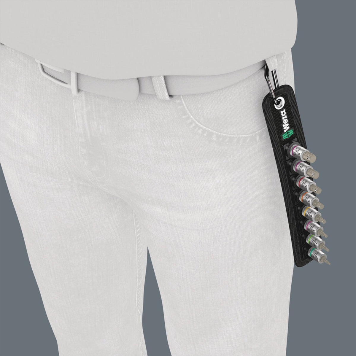 Wera socket belt with 3/8" drive Hex sockets - Metric