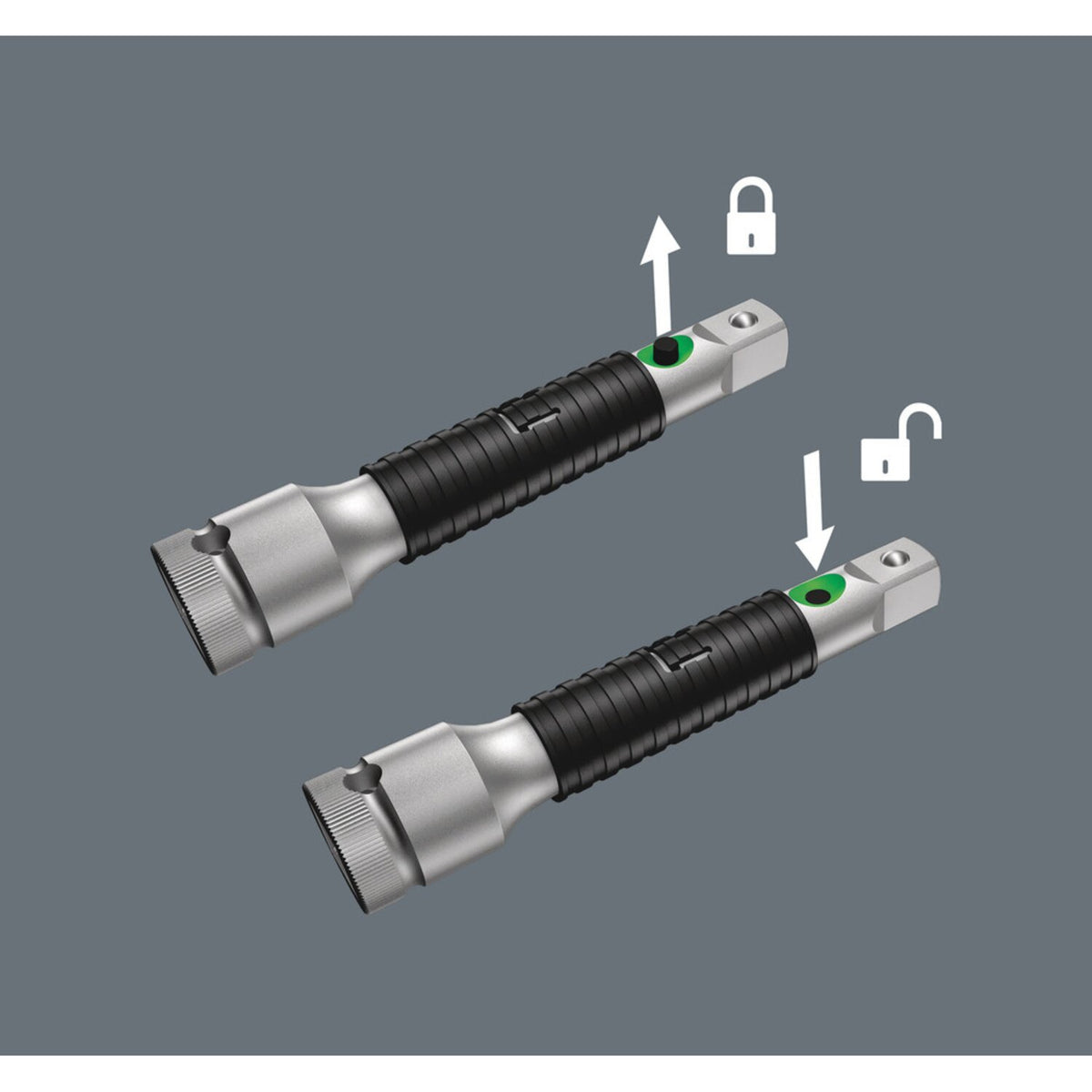 Wera Zyklop 3/8" flexible lock long extension 200mm