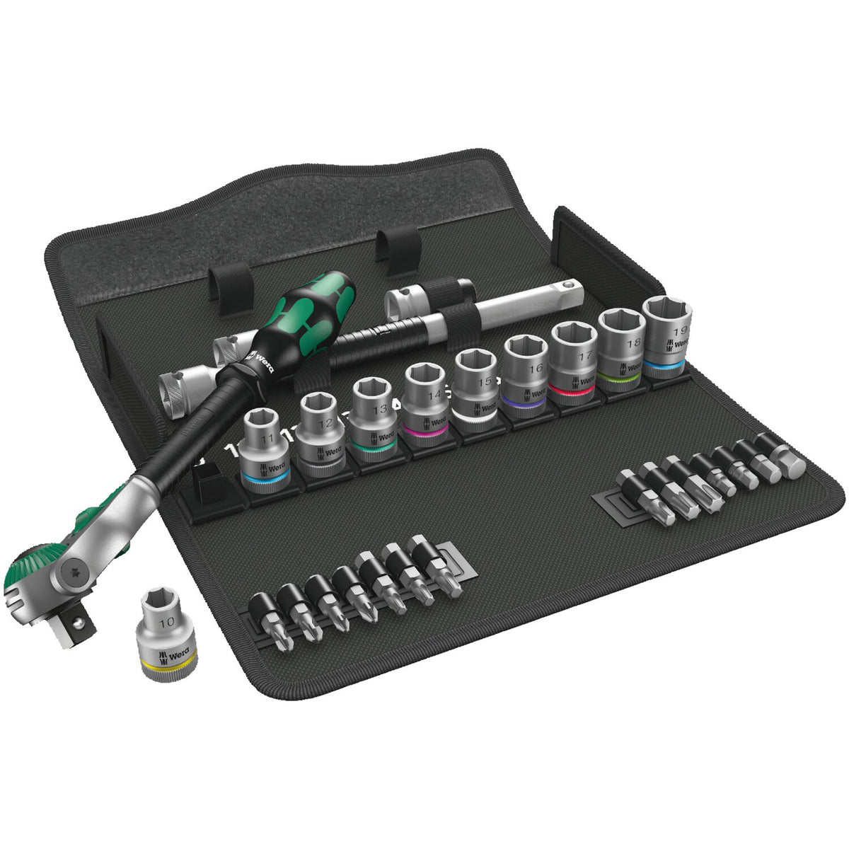 Wera Zyklop speed ratchet kit 1/2" drive - Metric sizes