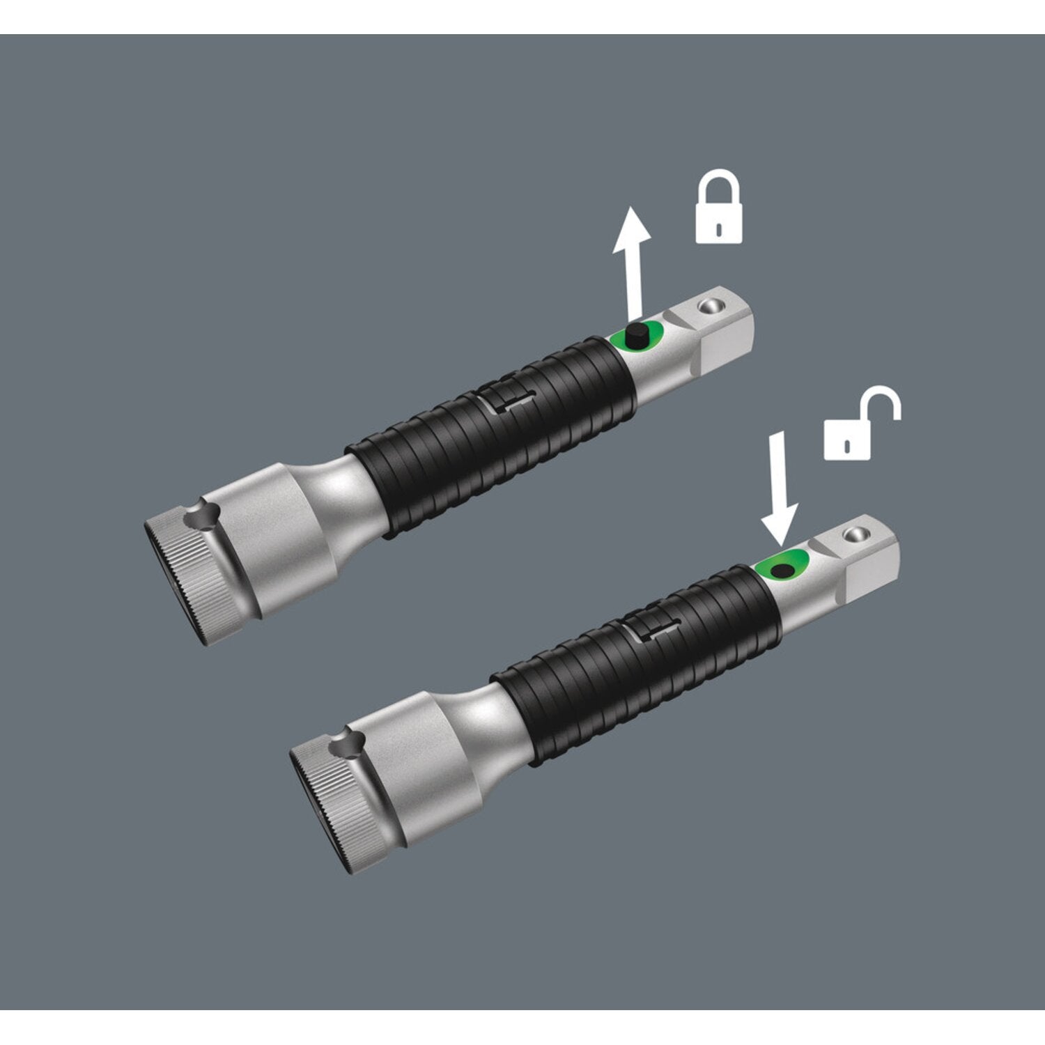 Wera Zyklop 1/2" flexible lock long extension 250mm