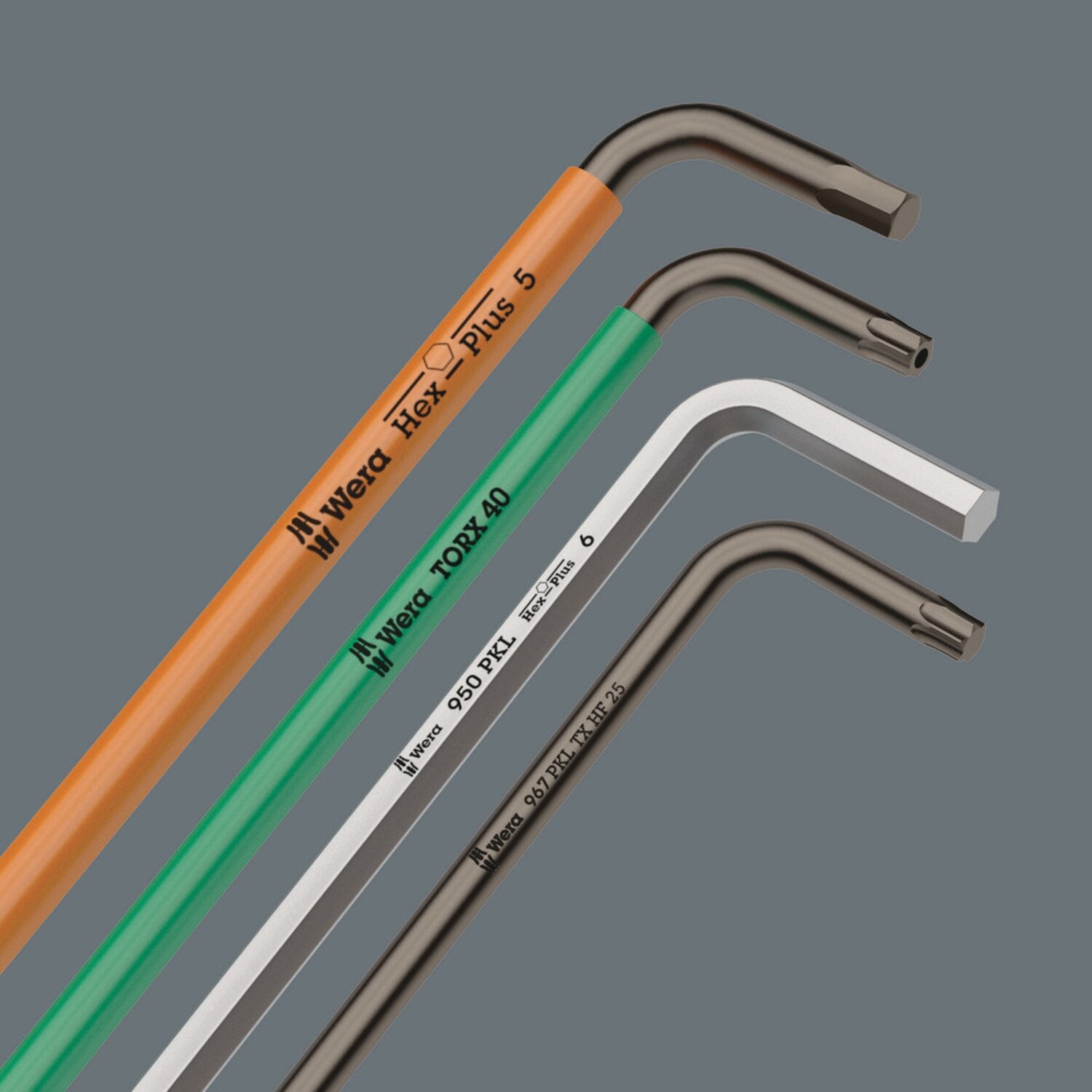 Wera hex key set short chrome - Metric
