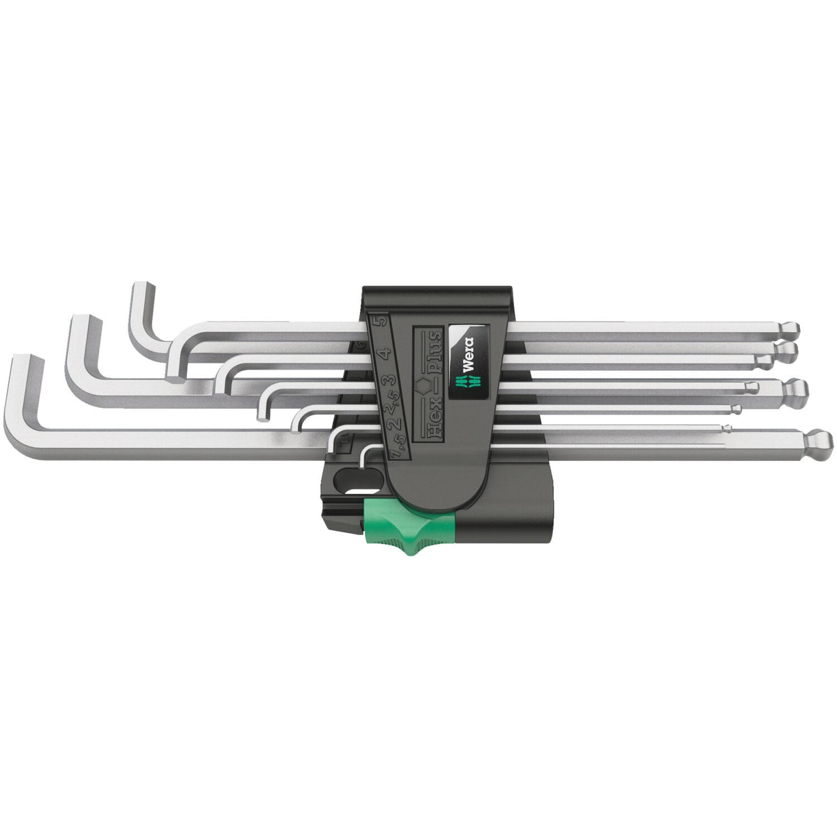Wera hex key set short chrome - Metric