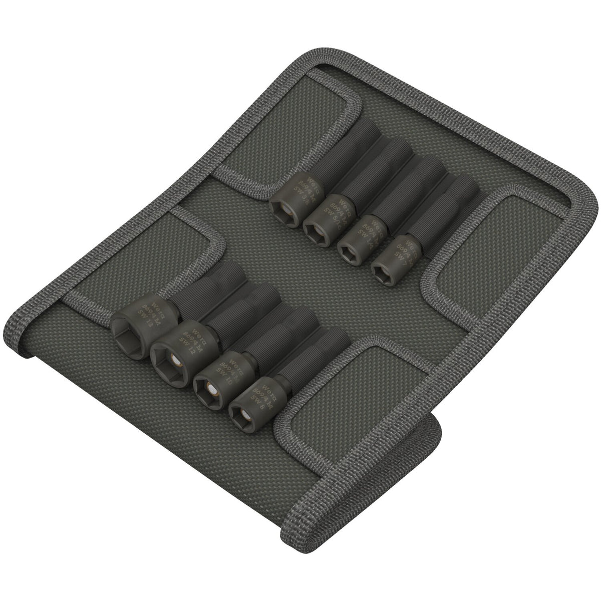 Wera 1/4" drive nutsetter set with belt pouch