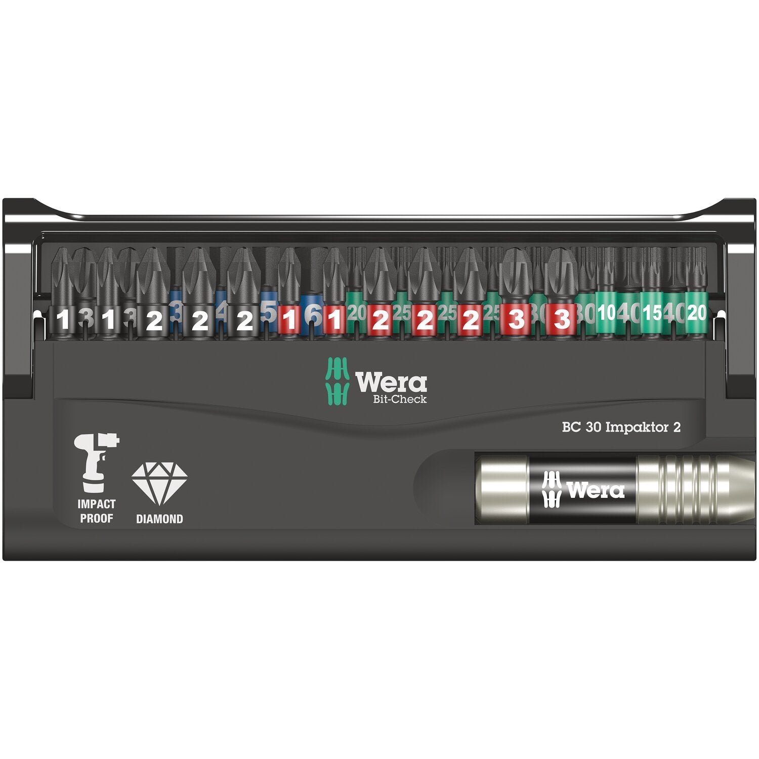 Wera bit-check 30 pcs - kit Impaktor 2
