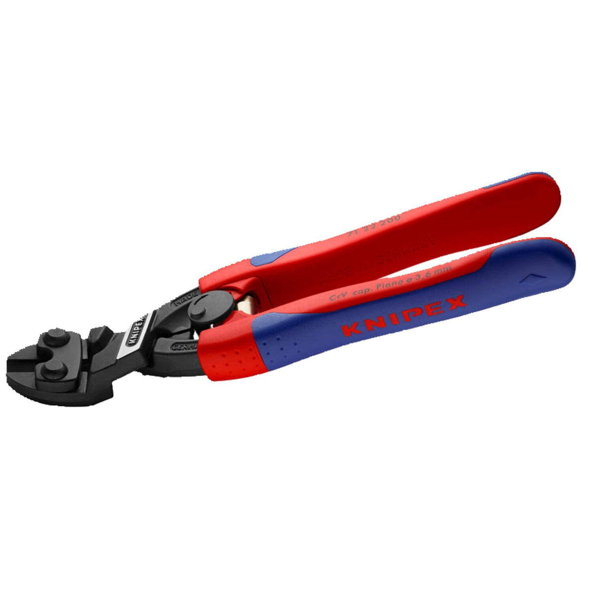 Knipex compact bolt cutter with 20° angled head