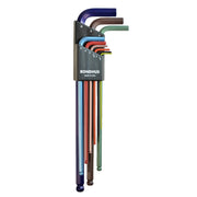 Bondhus ColorGuard™ allen head/ball-end L-wrench set metric