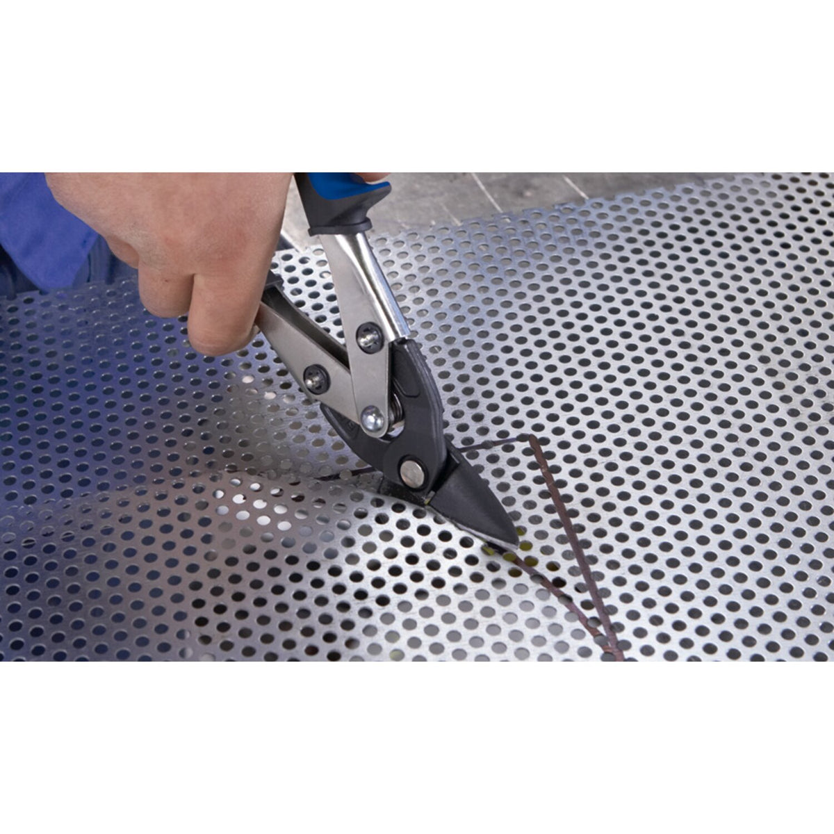 Bessey compound action maneuvrable tin snip - 230mm L