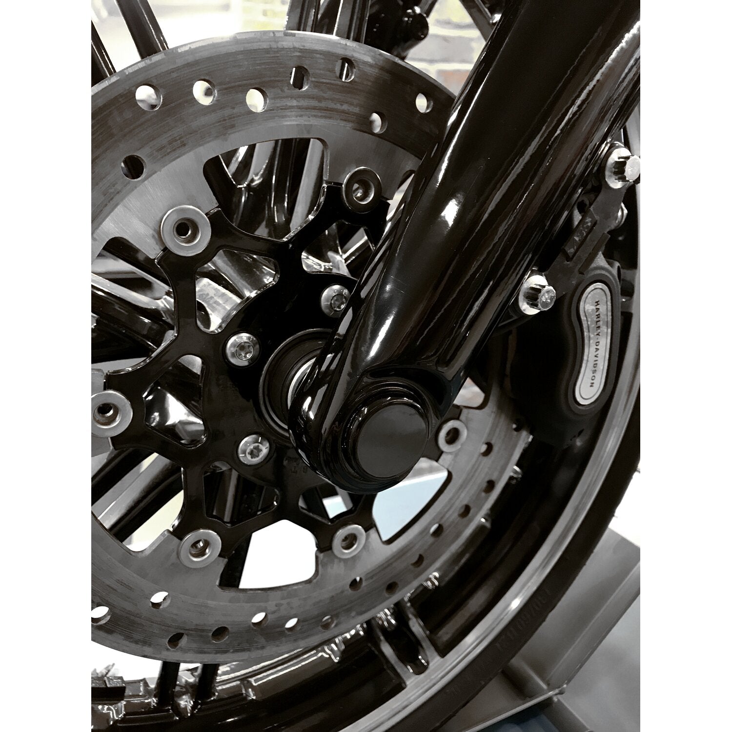 Killer Custom front axle cover set - Gloss black