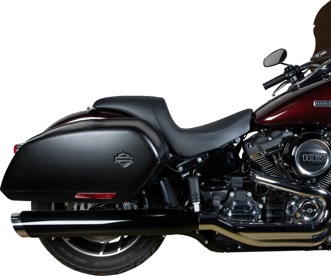 Drag Specialties Predator Seat - Black - For Harley Davidson