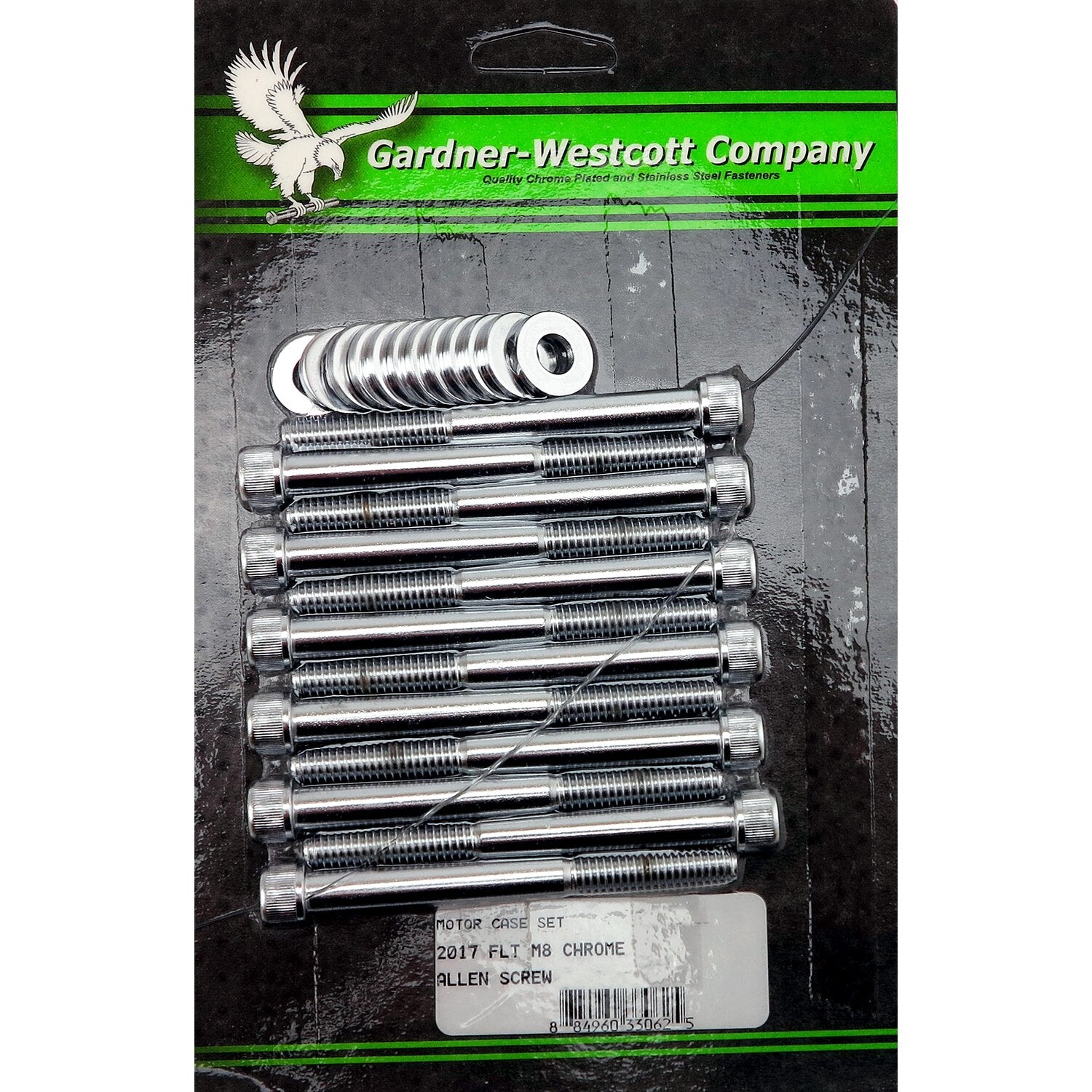 Gardner-Westcott crankcase bolt kit - Chrome