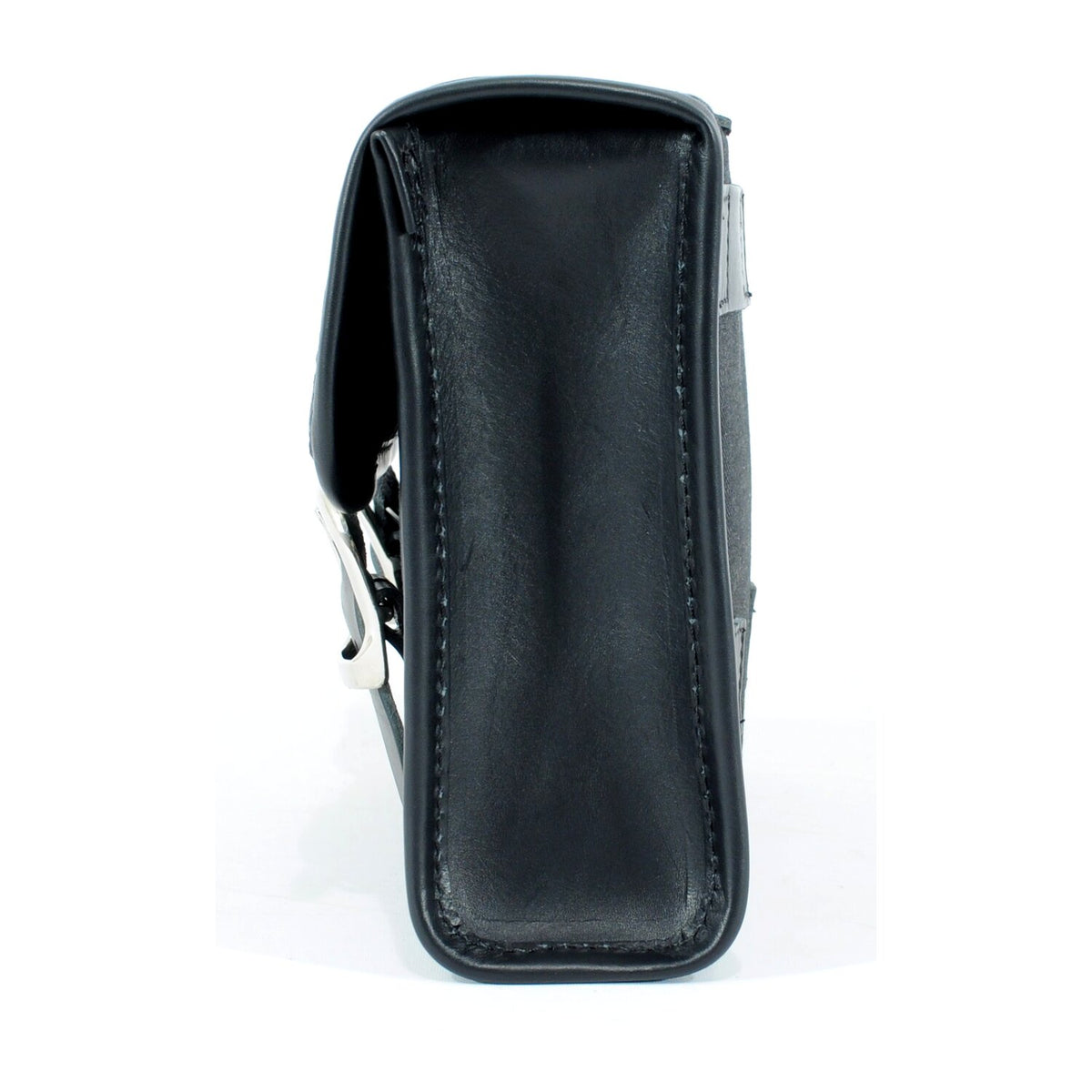 Longride 'Mini' waxed cotton saddlebag - Black