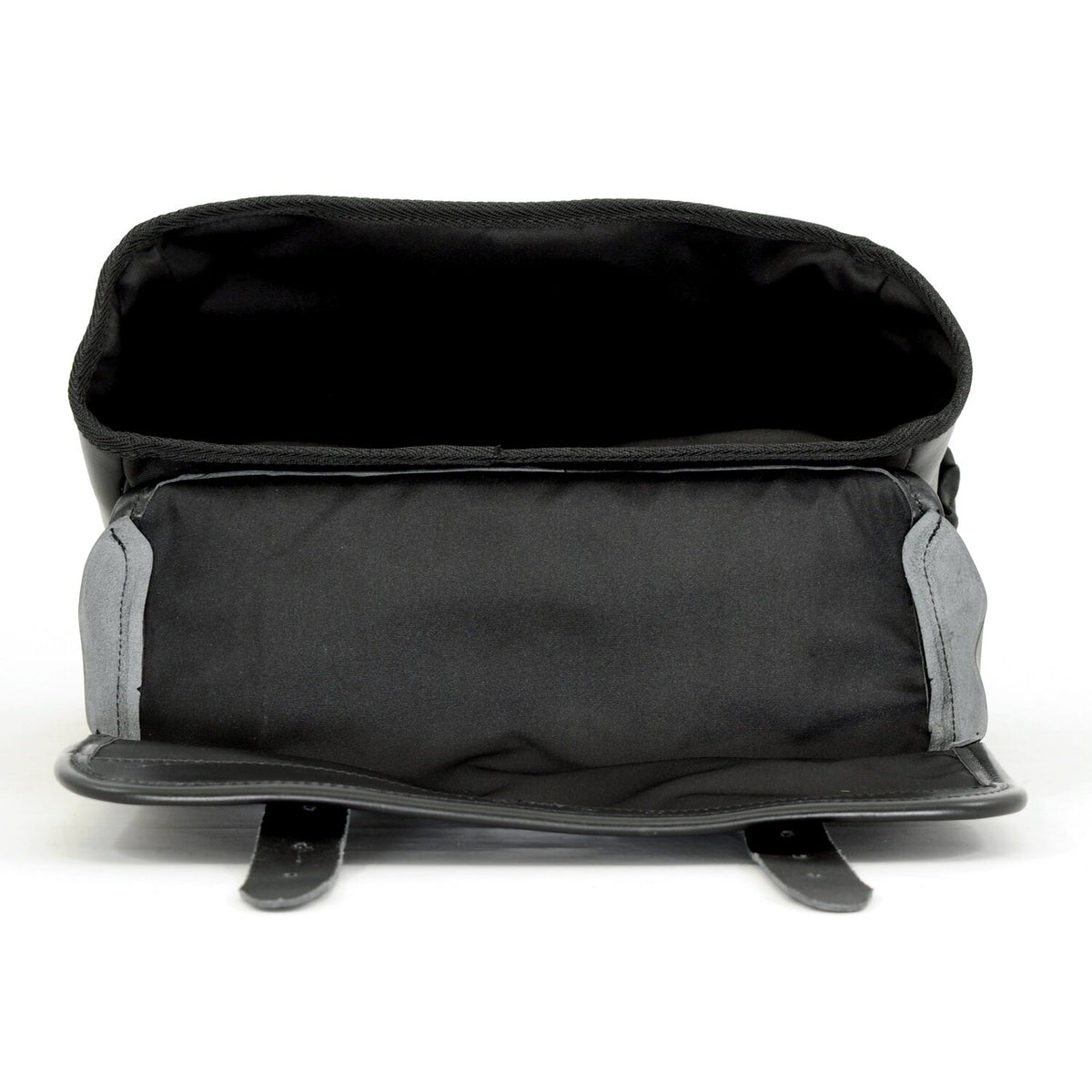 Longride 'Classic'' waxed cotton saddlebag - Black