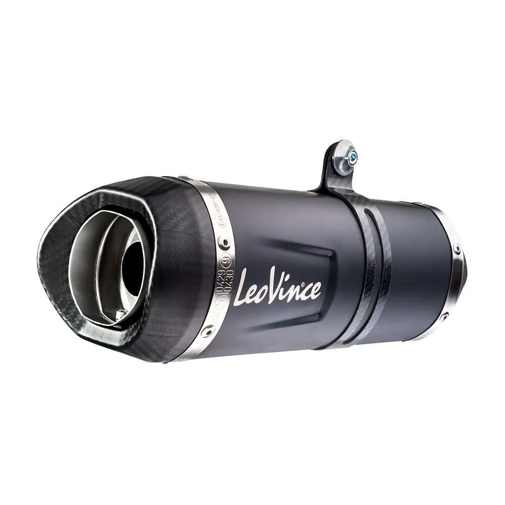 Leovince Lv One Evo Black Komplett Avgassystem - ECE Väglaglig