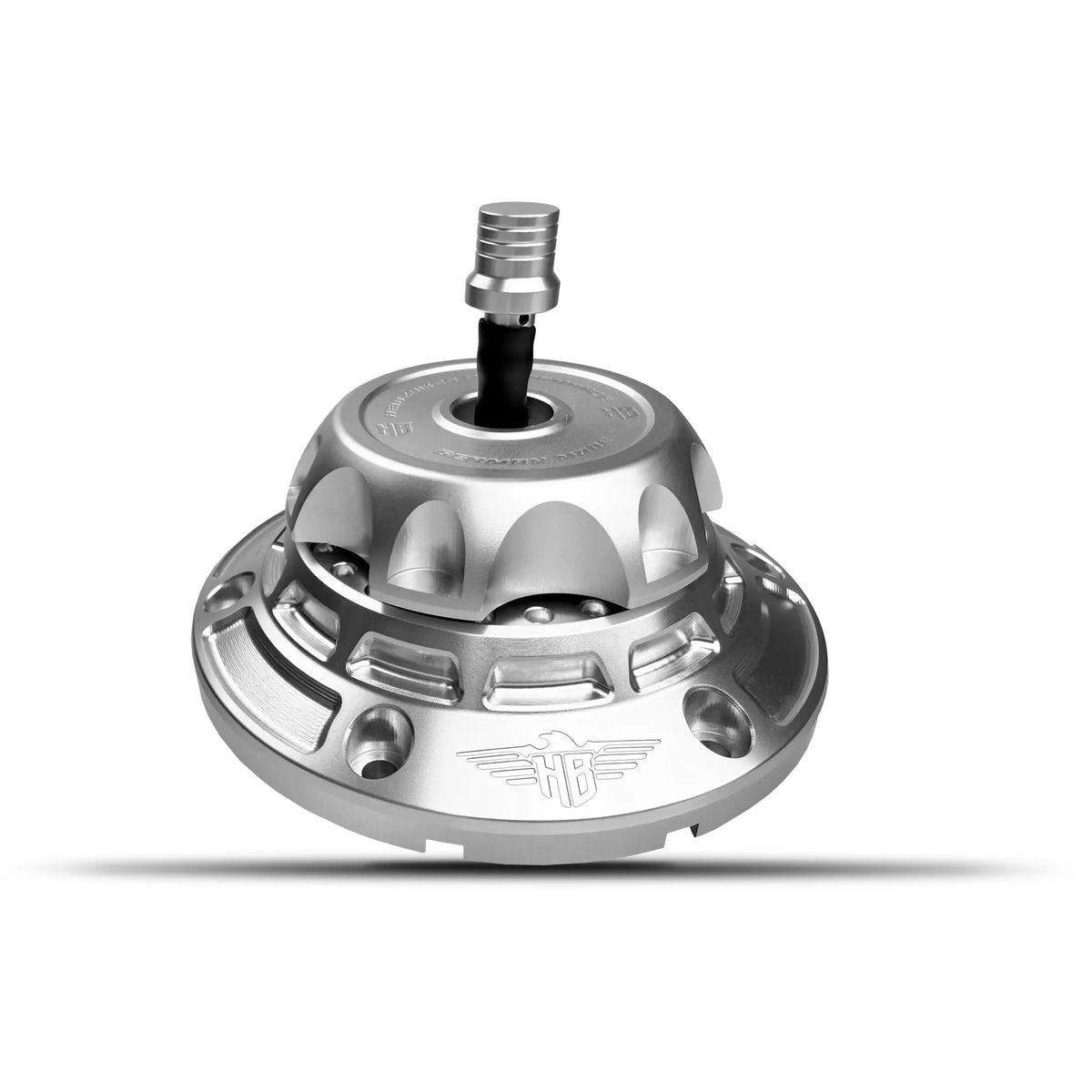 Heinz Bikes Performance Vented Fuel Cap Silver for Harley