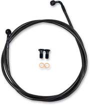 La Choppers Midnight Braided Bromsslang Kit för Ape Hangers