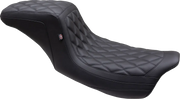 2-Up Mustang Double Diamond Squareback Seat - For Harley Davidson