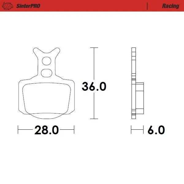 Moto-master Racing Brake Pads Offroad Sintered Metal - Fram & Bak