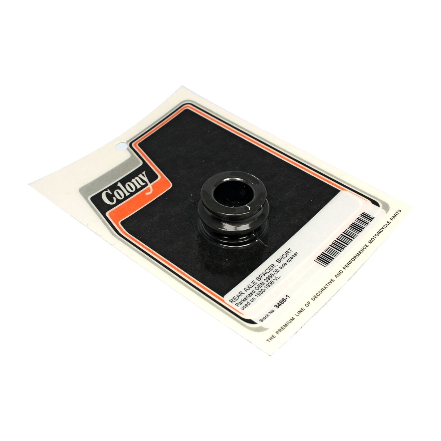Colony rear axle spacer short