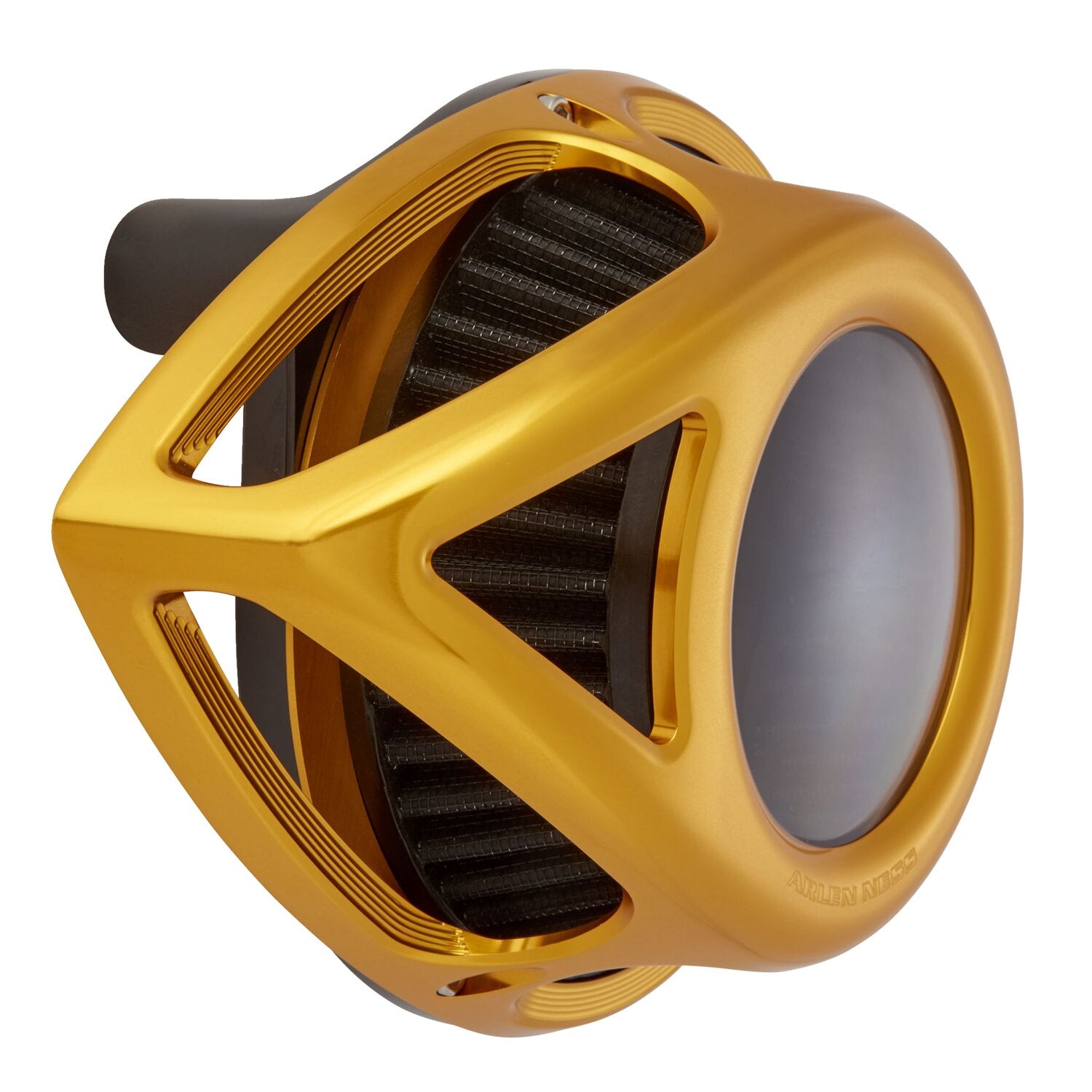 Arlen Ness Clear Tear air cleaner assembly - Gold