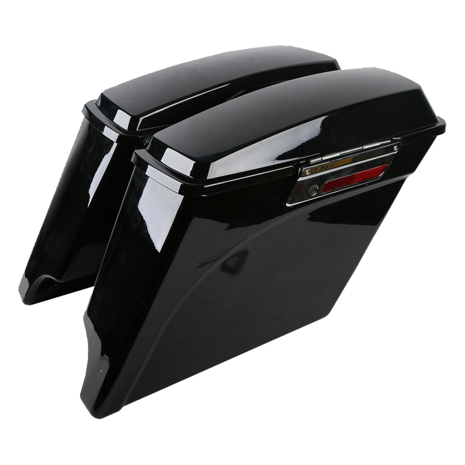 MCS 5" down extended saddlebag set - Black