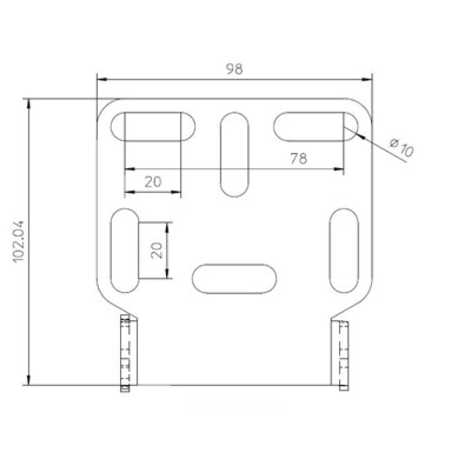 Zieger under fender license plate bracket kit - Pro2