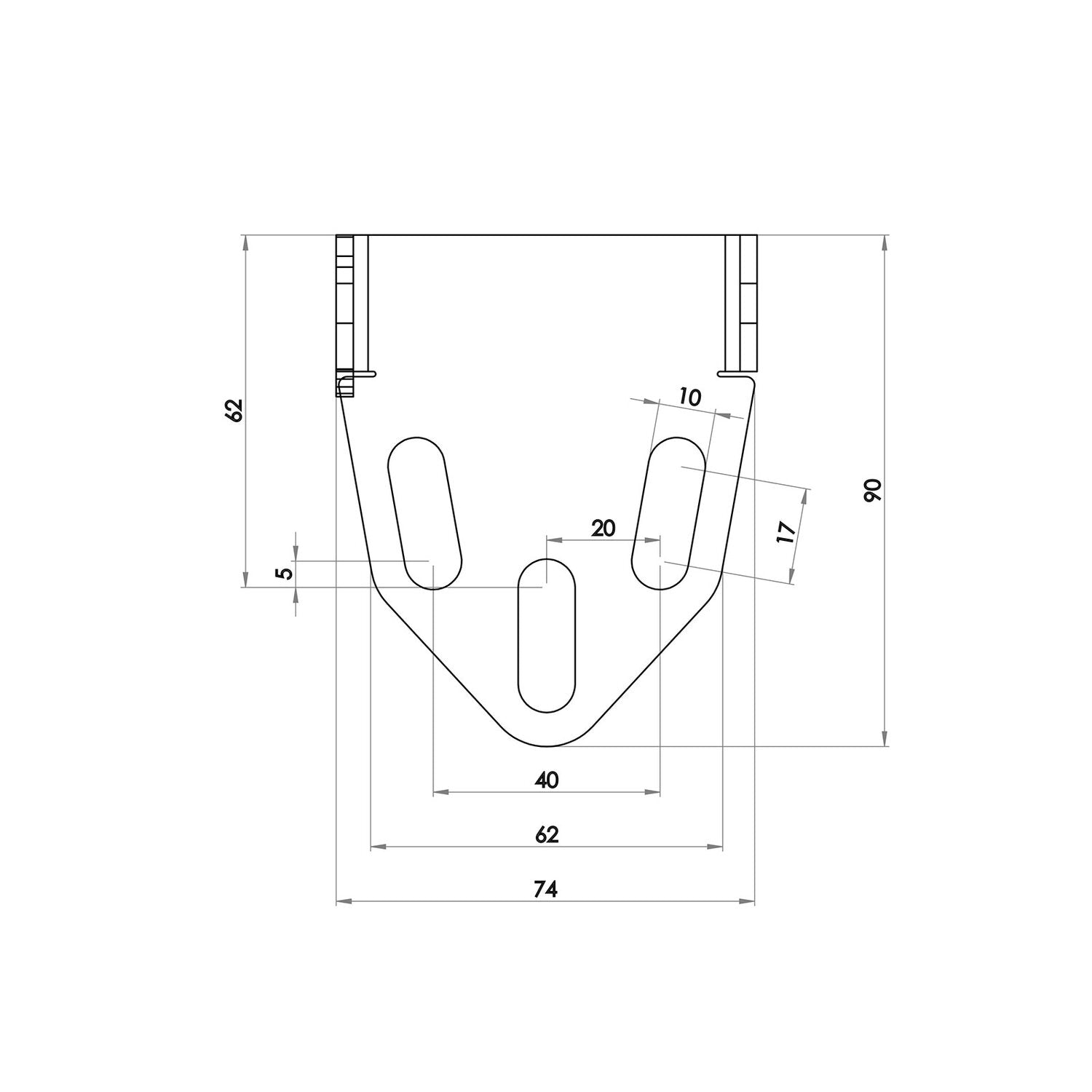 Zieger under fender license plate bracket kit - Pro5