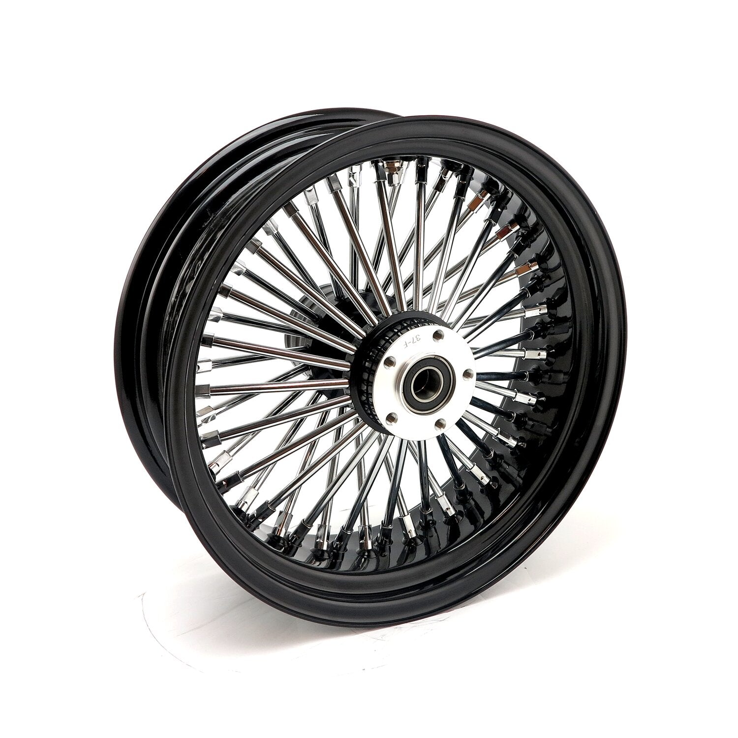 MCS radial 48 fat spoke rear wheel 5.50 x 16 black