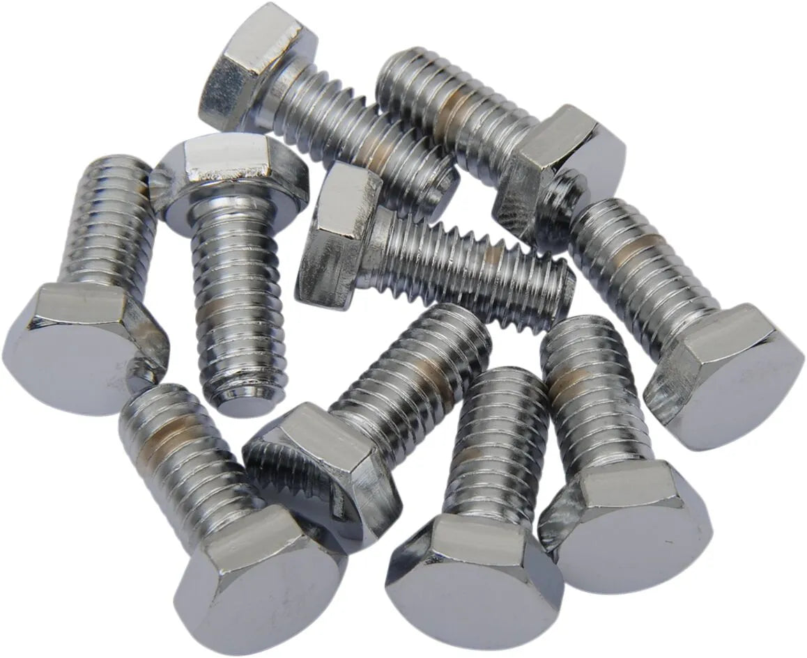 Drag Specialties Hex-Head Bolts 5/16"-18 x 5/8" Chrome
