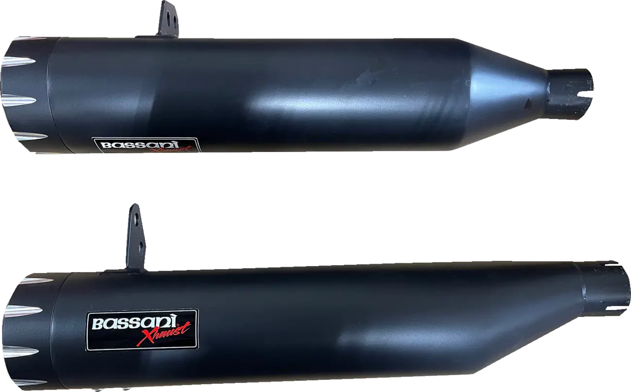 Bassani Xhaust 4" Slip-On Ljuddämpare - Svart