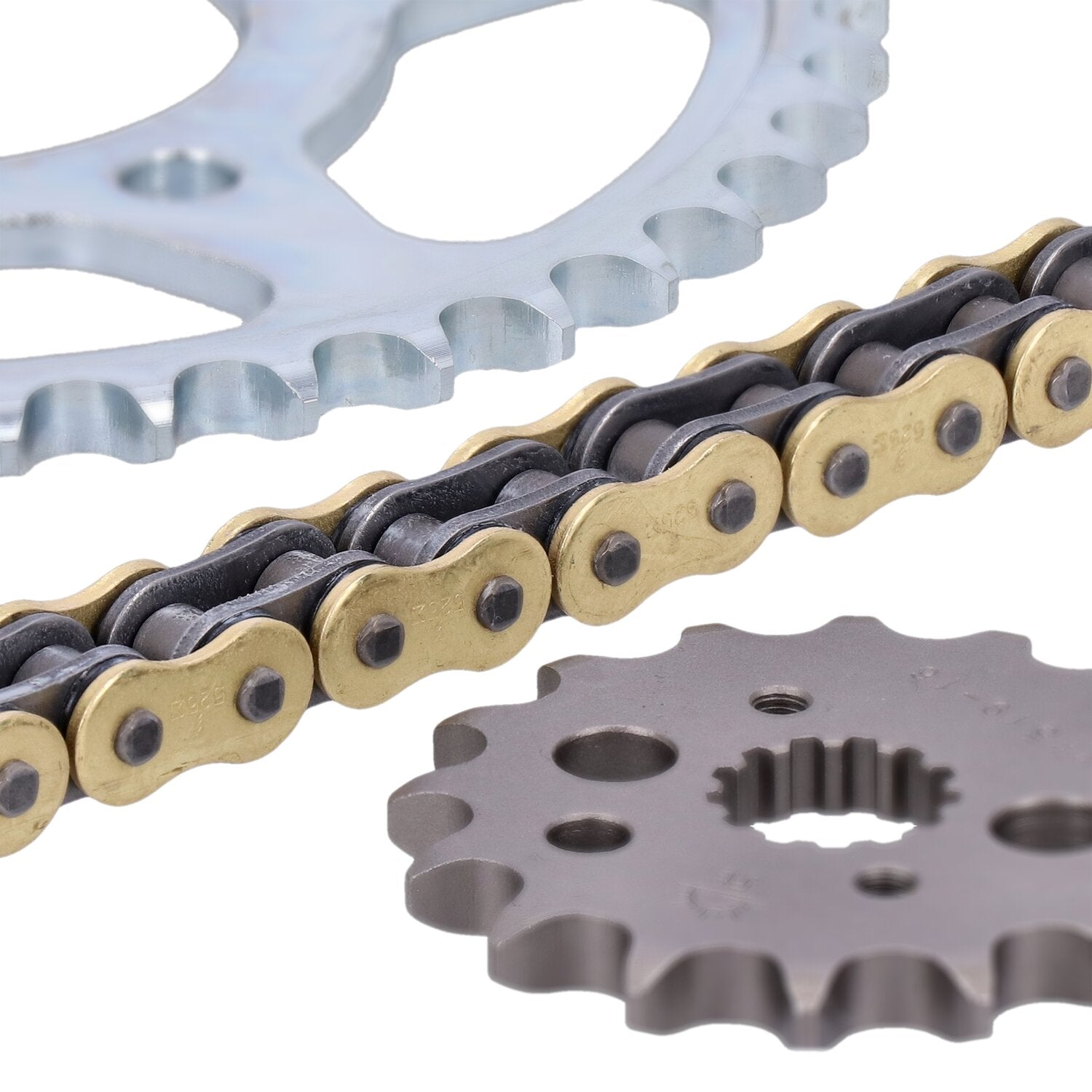 JT Sprockets /Tsubaki sprocket and chain kit 525 Sigma gold X-ring